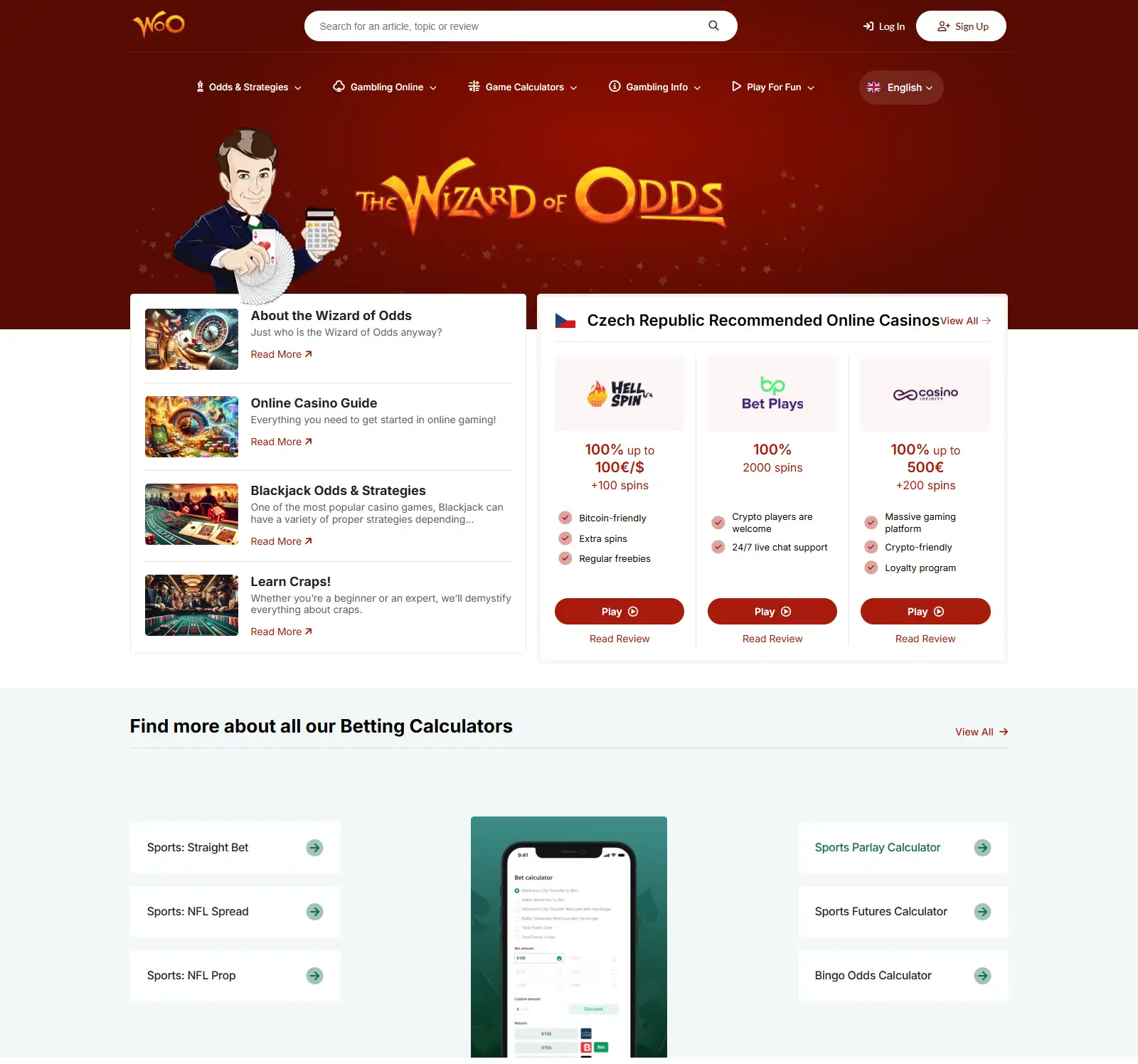 Wizard of Odds Gambling Calculators: Best Tools and How to Use Them