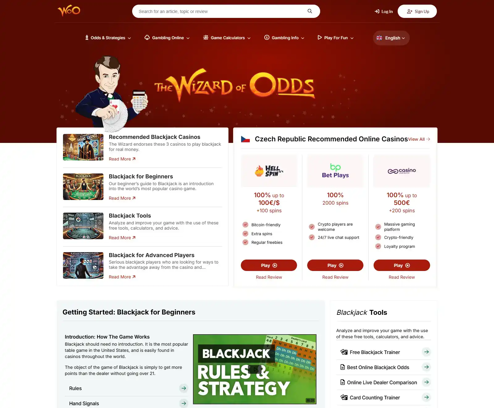 Wizard of Odds Blackjack Strategy: How the Charts and Rules Work
